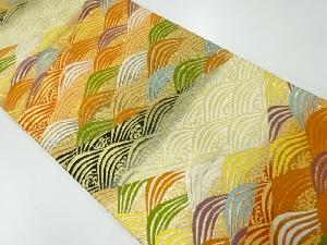 リサイクル　波模様織出し袋帯